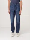 Brunello Cucinelli Denim Jeans With Belt Loops And Contrast Stitching In Denim