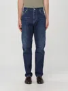 Brunello Cucinelli Light Blue Straight Leg Denim Jeans With Rolled Hem In Black