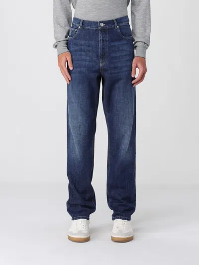 Brunello Cucinelli Jeans  Men Color Denim In Blue