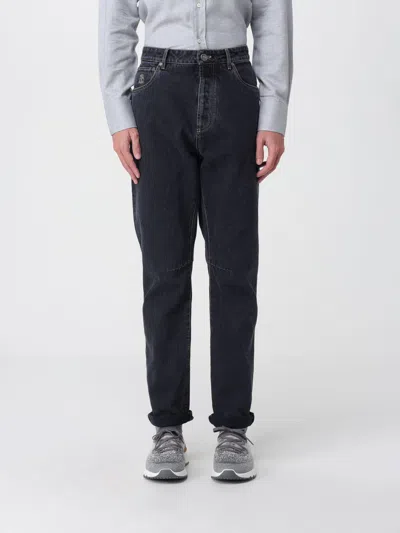 Brunello Cucinelli Jeans  Men Color Grey In Gray