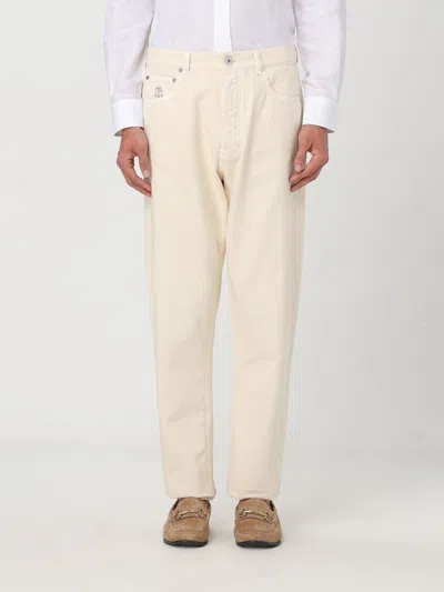 Brunello Cucinelli Jeans  Men Color White