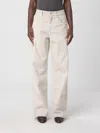 Brunello Cucinelli Jeans  Woman Color Beige In White