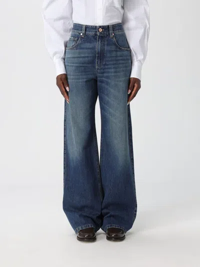 Brunello Cucinelli Jeans  Woman Color Denim In Blue
