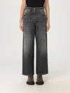 Brunello Cucinelli Dark Grey Classic Five-pocket Trousers With Concealed Fly In Gold