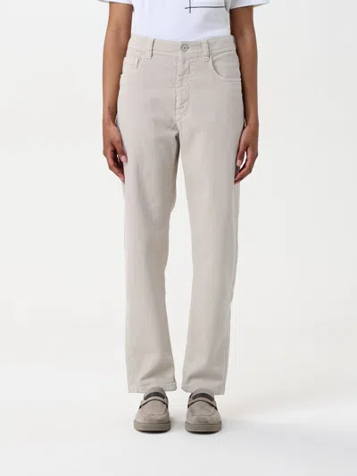 BRUNELLO CUCINELLI JEANS BRUNELLO CUCINELLI WOMAN COLOR IVORY,g49375044