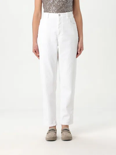 Brunello Cucinelli Jeans  Woman Colour White