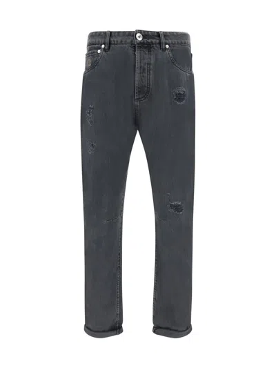 Brunello Cucinelli Jeans In Gray