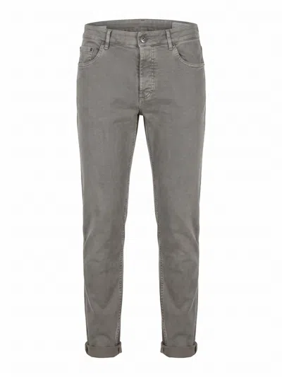Brunello Cucinelli Five-pocket Logo-patch Jeans In Gray