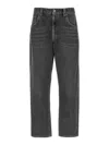 Brunello Cucinelli Black Skinny Denim Jeans In Grey