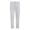 Brunello Cucinelli Straight Trousers With Front And Back Pockets In White
