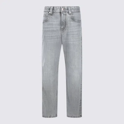 BRUNELLO CUCINELLI JEANS LIGHT GREY DENIM