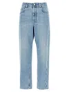 Brunello Cucinelli Light Blue Cotton Denim Jeans In Blue