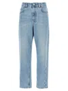 Brunello Cucinelli Light Blue Cotton Denim Jeans In Blue