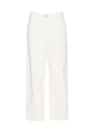 Brunello Cucinelli Jeans Monile In White