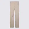Brunello Cucinelli Straight Trousers With Belt Loops And Pockets In Neutral