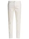 Brunello Cucinelli Logo-embroidered Tapered Cotton Jeans