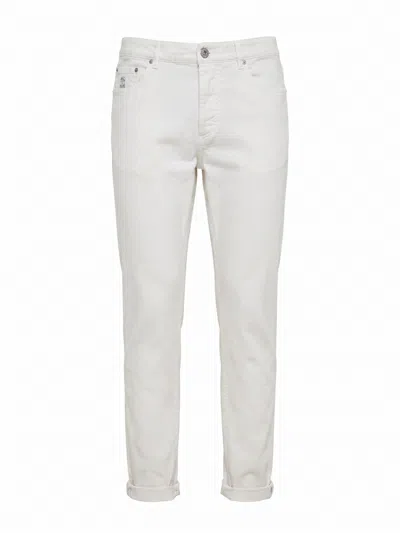 Brunello Cucinelli Slim-fit Jeans In White