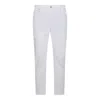 Brunello Cucinelli White Cotton Blend Jeans In White