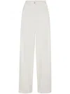 Brunello Cucinelli White Trousers With Concealed Fly In White