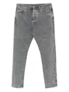 Brunello Cucinelli Straight Leg Jeans With Faded Effect And Five-pocket Design In Blue