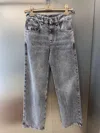 Brunello Cucinelli Jeans With Belt Loops In Gray