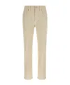 Brunello Cucinelli Crop Pants With Belt Loops And Pockets In Neutral