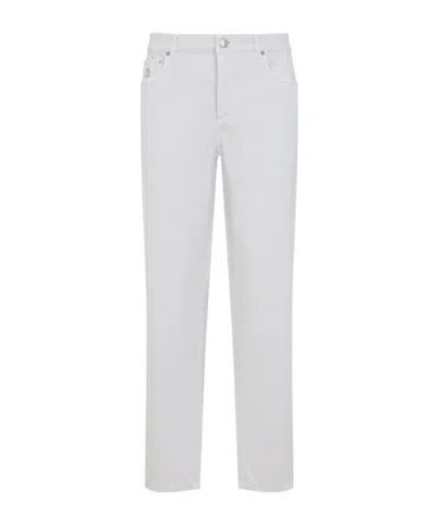 BRUNELLO CUCINELLI LOGO-PATCH STRAIGHT-LEG JEANS