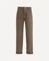 Brunello Cucinelli Men Jeans With Turn-up Hem In Multi