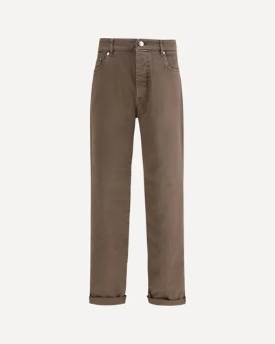 BRUNELLO CUCINELLI JEANS WITH TURN-UP HEM