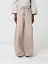 Brunello Cucinelli Jeans Woman  In Orange