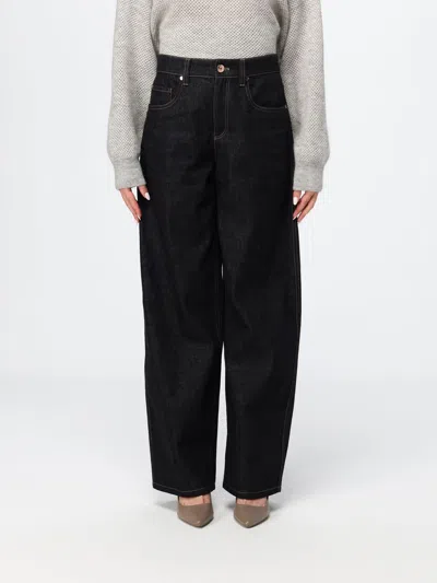 Brunello Cucinelli ジーンズ レディース カラー ブラック In Black