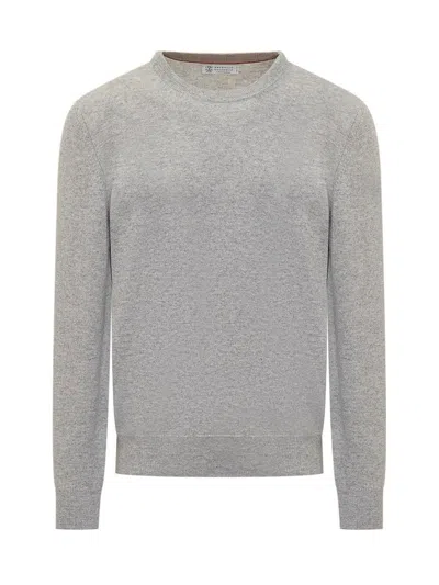 Brunello Cucinelli Jersey In Gray