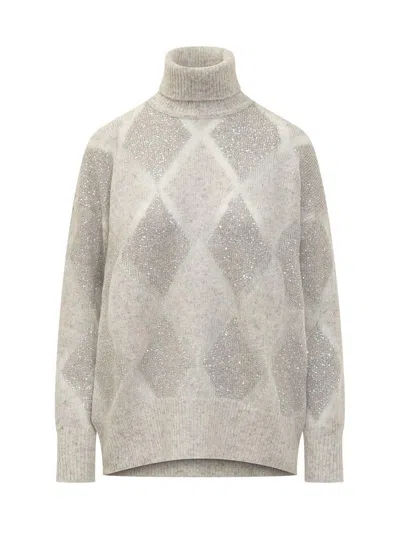 Brunello Cucinelli Jersey In Gray