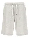 Brunello Cucinelli Beige Fleece Bermuda Shorts