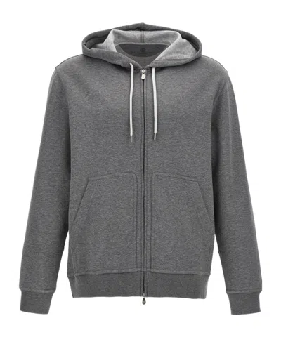 BRUNELLO CUCINELLI BRUNELLO CUCINELLI ZIP-UP DRAWSTRING HOODIE