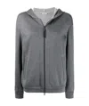 Brunello Cucinelli Women Cotton-silk Sweatshirt Topwear With Jewellery In Gray