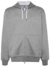 Brunello Cucinelli Jersey Hoodie In Grey