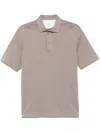 Brunello Cucinelli Cotton Polo Shirt In Brown
