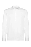Brunello Cucinelli Jersey Polo Shirt In White