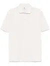 Brunello Cucinelli Jersey Polo Shirt In White