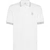 Brunello Cucinelli Logo-print Polo Shirt In White