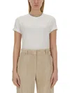 Brunello Cucinelli Bead-embellished Cotton-jersey T-shirt In White