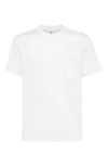 Brunello Cucinelli Patch-pocket Cotton T-shirt In White