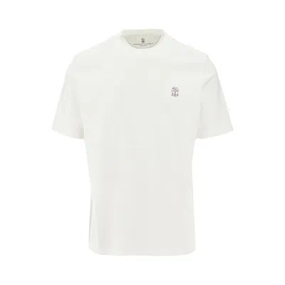 BRUNELLO CUCINELLI JERSEY T-SHIRT WITH LOGO