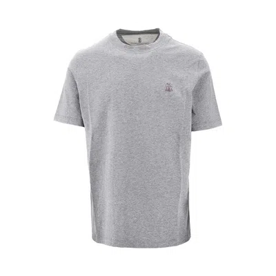 BRUNELLO CUCINELLI JERSEY T-SHIRT WITH LOGO