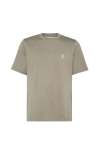 Brunello Cucinelli Jersey T-shirt With Logo In Green