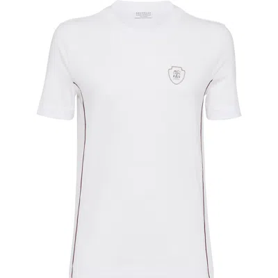 BRUNELLO CUCINELLI BRUNELLO CUCINELLI JERSEY T-SHIRT WITH LOGO