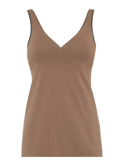 BRUNELLO CUCINELLI JERSEY TOP