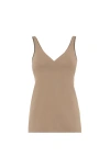 Brunello Cucinelli Jersey Top In Brown