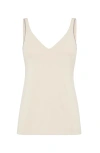 Brunello Cucinelli Jersey Top In Sand